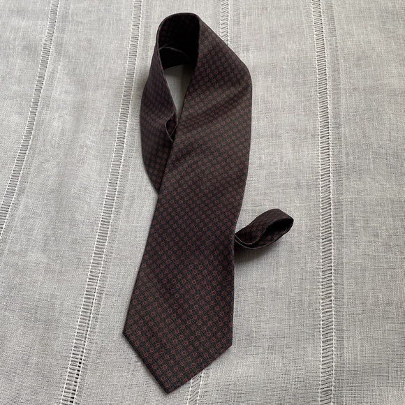Isaco Italian retro silk tie. - Picture 5 of 8